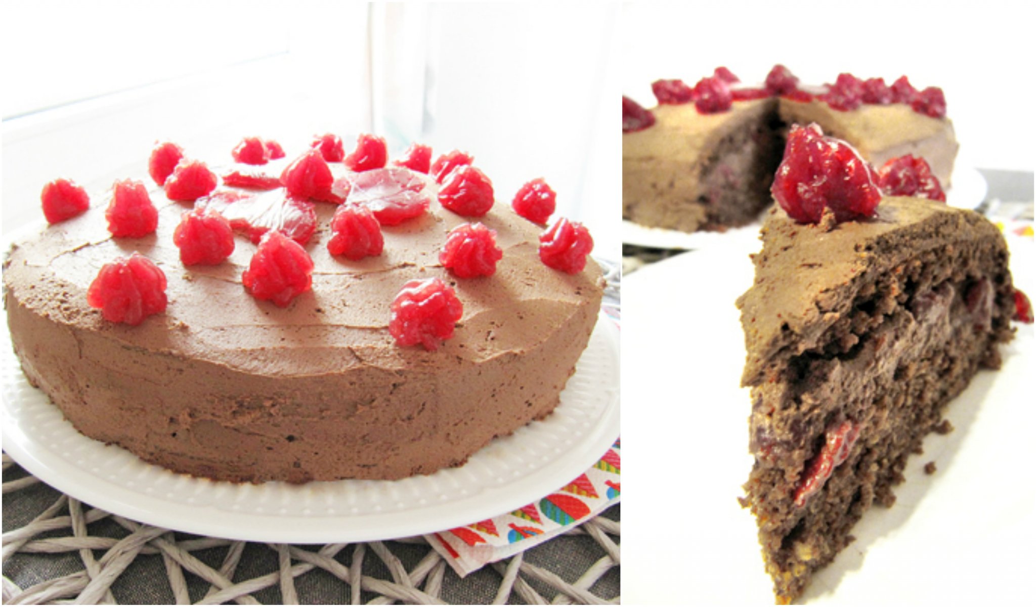 csokis meggyes zabkorpás gyors süti